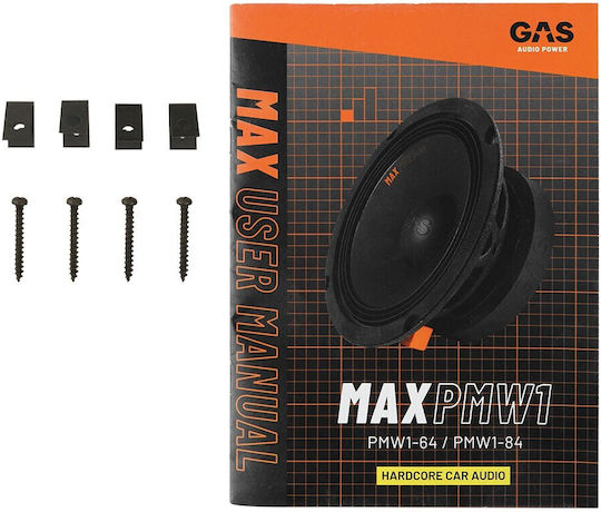 Gas Audio Power Ηχείο Αυτοκινήτου 6.5" με 125W RMS (Midrange)