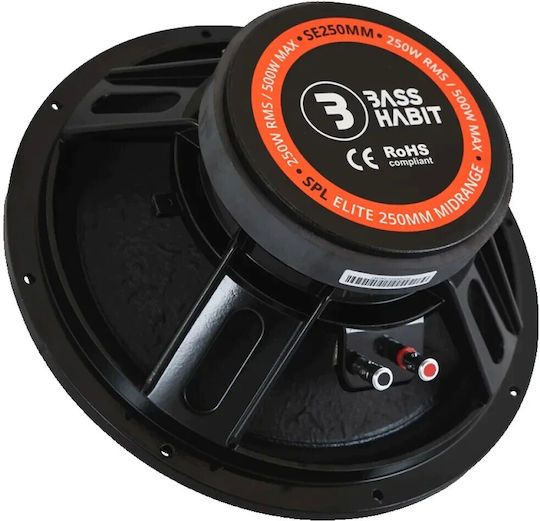 Bass Habit Auto-Lautsprecher Elite SE250M 10" mit 250W RMS (Mittelklasse)