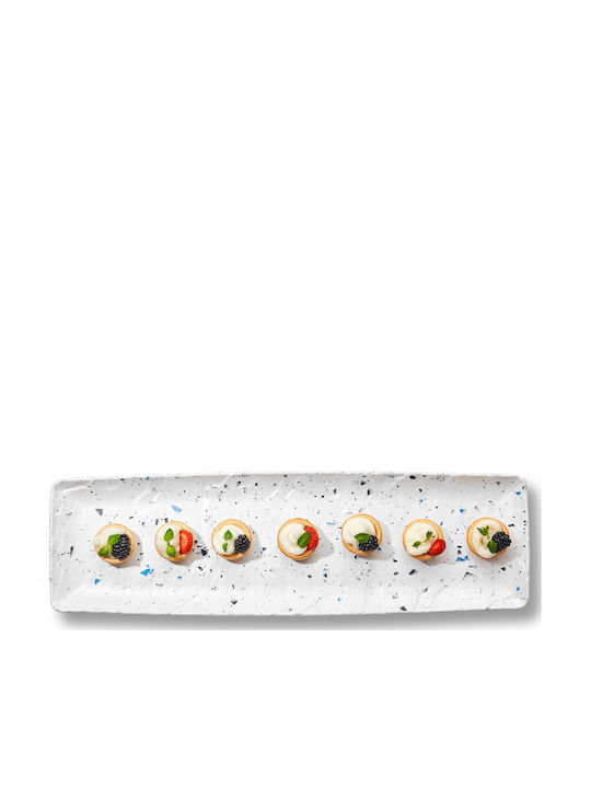 Raki Melamine White Serving Platter 53x16.2cm