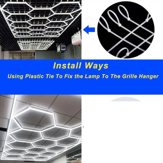 Spywolf LED Commercial Linear Ceiling Lighting 700W Cold White