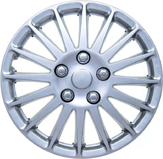 Carman Set Capace De Roți Auto 4 Bucăți 14 Argintii