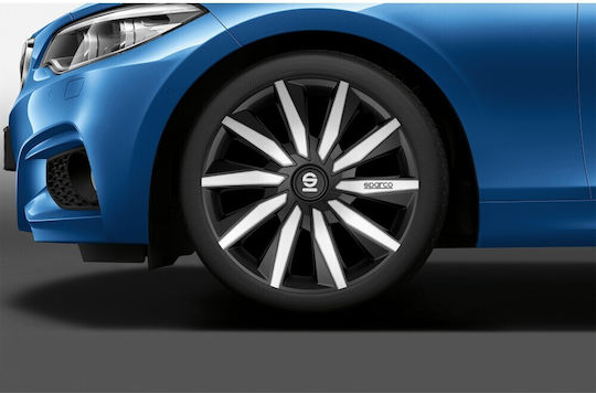 Sparco Set Capace de Roți Auto 4 Bucăți 14 Negru