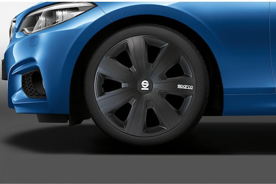 Sparco Auto Radkappen Set 4Stück 16" Schwarz
