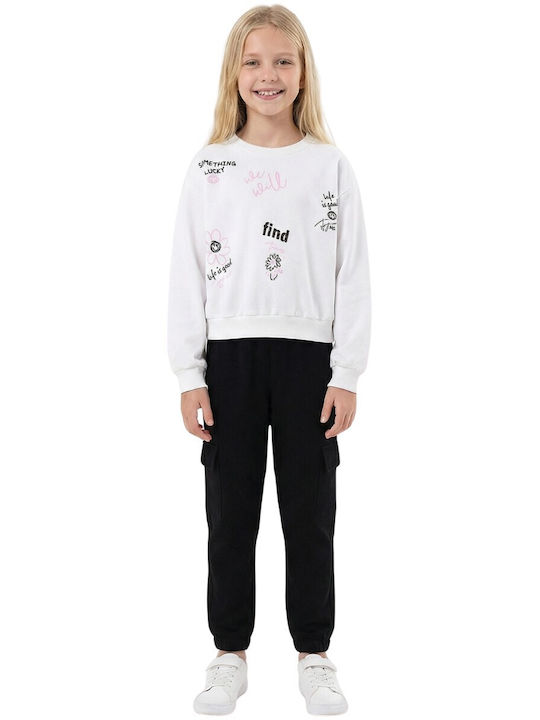 Kids Sweatpants Set White