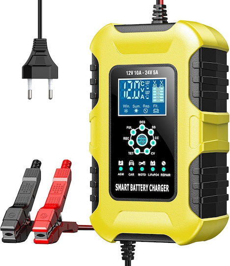 Foxsur Car Battery Charger 12/24V
