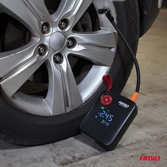AMiO Portable Car Battery Starter 7200mAh with Pump Flashlight USB Power Bank 12V