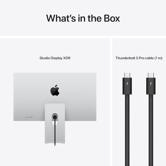 Apple Studio Display XDR HDR Monitor 27" 5120x2880 Λευκό Standard Glass Tilt and Height Adjustable Stand