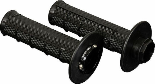 Χερουλια Τιμονιου Grips Lock-on Mx R-works Ult Tac Half Waff Μαυρο Ren-g236 Renthal