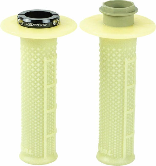 Handlebar Grips Lock-On MX R Tapered Aramid Half WF Gray Ren-G240 Renthal