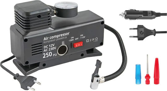 Τρόμπα Αυτοκινήτου CTC-1106 250PSI με Καλώδιο Αναπτήρα 12V
