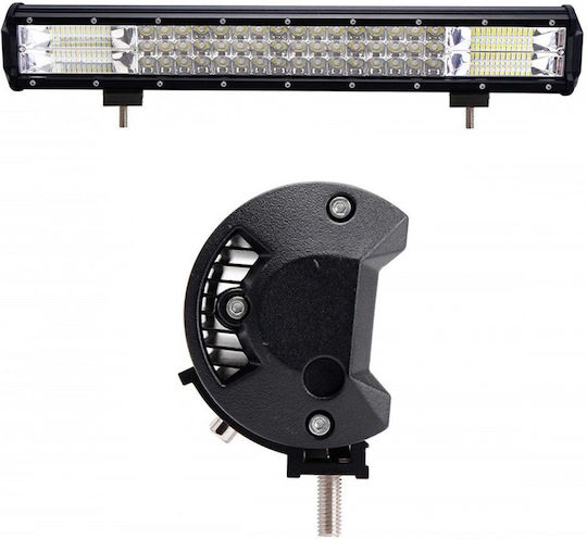 Bară de Semnalizare Auto LED 12 / 24V Impermeabilă cu Iluminare Albă