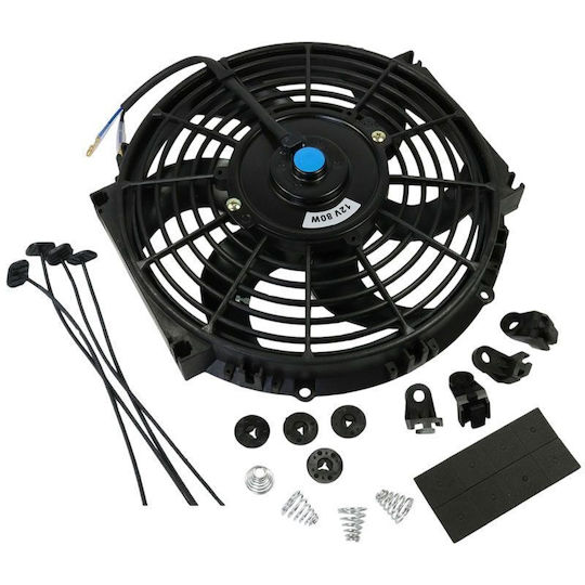 Car Radiator Fan 31.5cm 10'' 12v 80w Car Radiator Fan