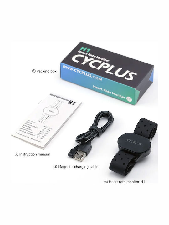 Cycplus Arm Heart Rate Strap in Black Colour