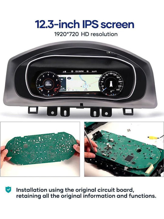 Digital IQ Auto-Audiosystem für Volkswagen Tiguan 2017-2021 Bluetooth USB Eingebautes Wi-Fi GPS Apple CarPlay Android Auto mit Touchscreen 12.3 Zoll