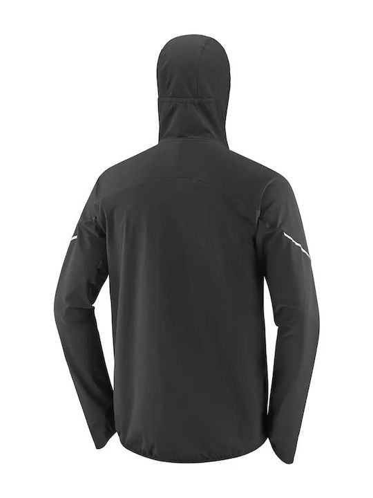 Ultra Χειμωνιάτικο Μπουφάν Softshell Αδιάβροχο και Αντιανεμικό Μαύρο