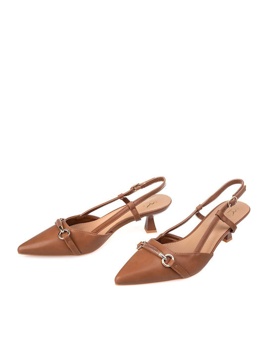 Heels with Medium Heel Brown