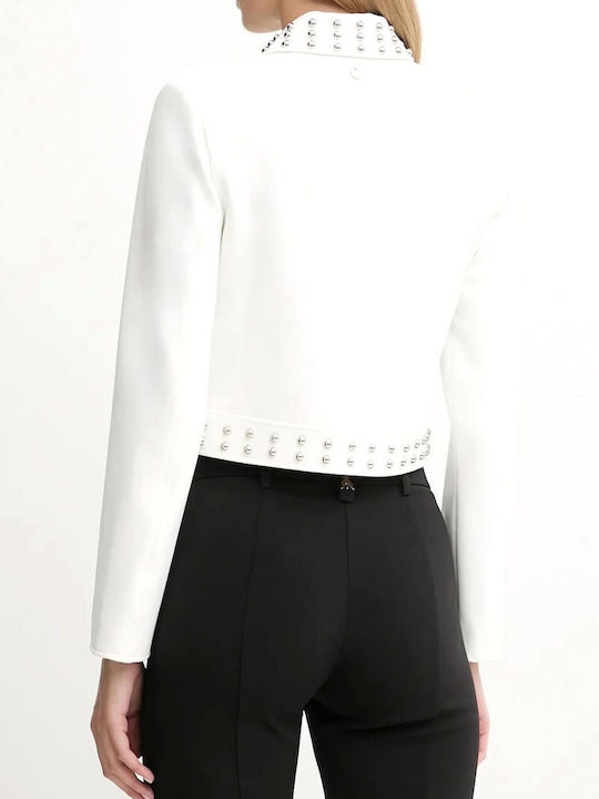 Liu Jo Short Women's Blazer Ecru