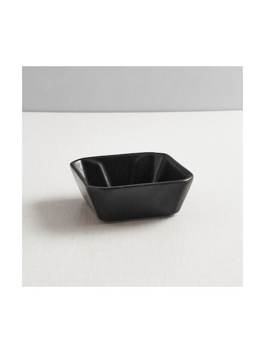 Raki Street Bol De Servire Pentru Baie Pătrat Ceramic Negru