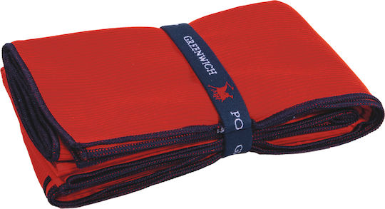 Greenwich Polo Club Microfiber Body Towel 280gr/m² Red 180x80cm