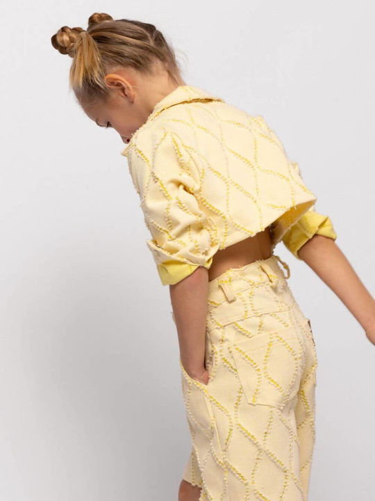 Kids Casual Jacket Yellow