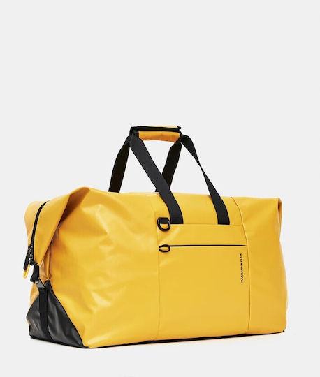 Mandarina Duck Еко Покрит Пътна Чанта Жълта Текстил