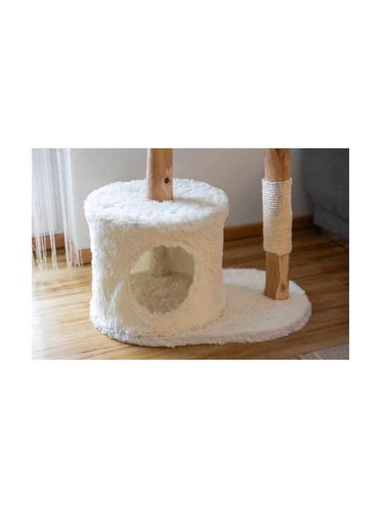 Kerbl Stâlp Pentru Zgâriere Alb 60x40x92cm