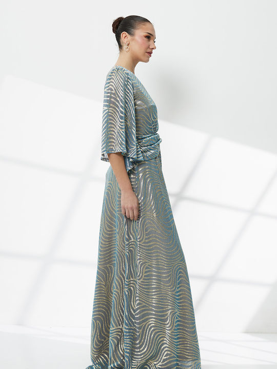 Summer Maxi Dress for Wedding / Christening Light Blue