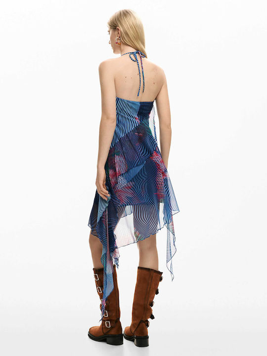 Summer Mini Evening Dress Marine