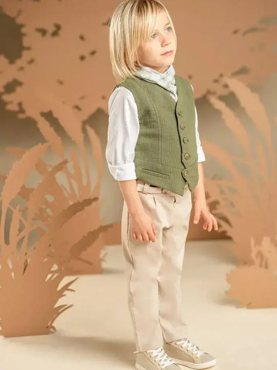Baby Bloom Baby Bloom Baptism Suit with Vest for Boys Beige