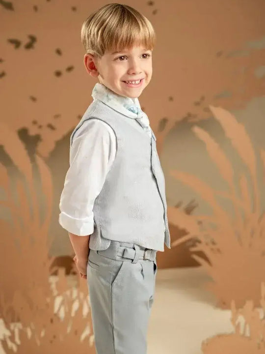 Baby Bloom Baby Bloom Baptism Suit with Vest for Boys Blue