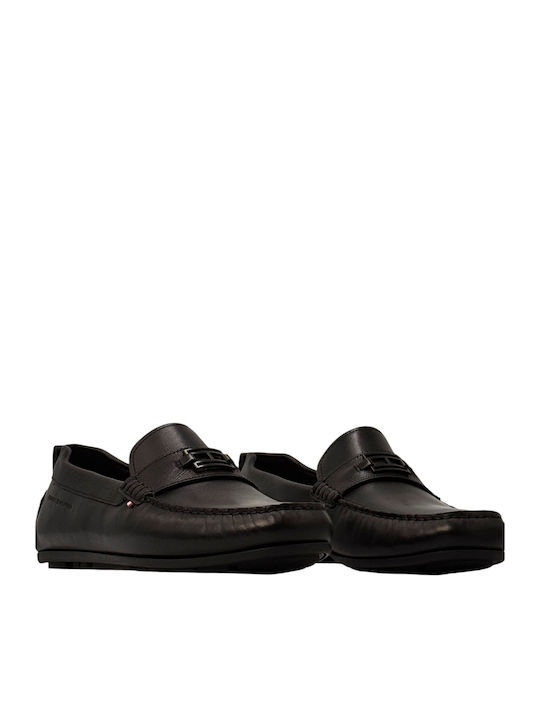 Leder Herren Mokassins in Schwarz Farbe