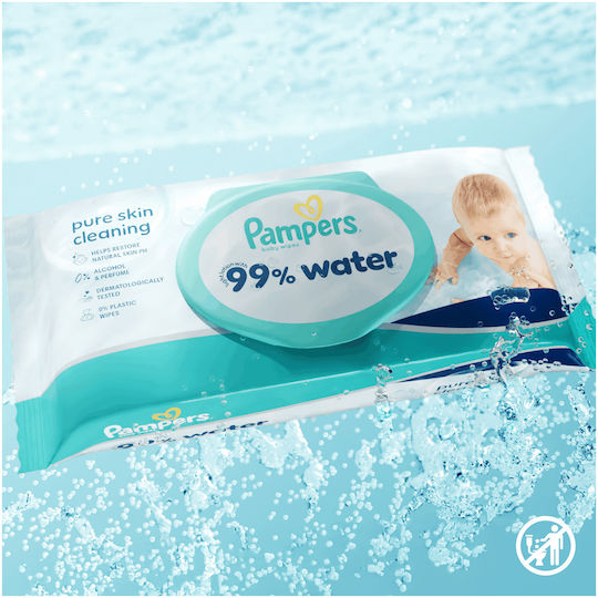 99% Water Μωρομάντηλα, χωρίς Οινόπνευμα & Parabens 12x60τμχ
