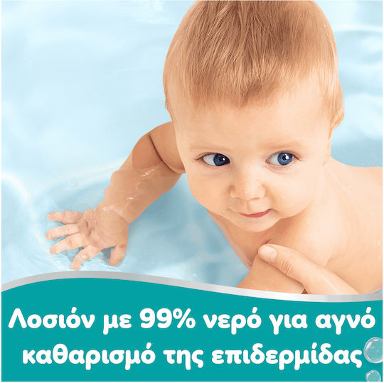 Pampers 99% Water Hypoallergenic Baby Wipes with 99% Water Fragrance Free Alcohol-Free Parabens Free 18x60pcs