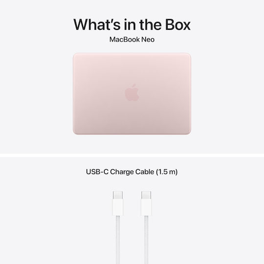 Apple MacBook Neo 13" IPS Retina Display (A18 Pro-6‑Core/8GB/512GB SSD/5‑Core GPU) Blush (GR Keyboard)
