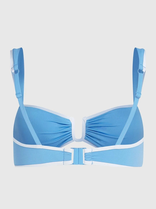 Strapless Bikini Top Sky Blue