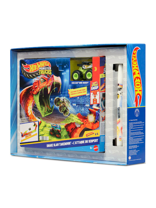 Easter Candle With Toy Monster Trucks Snake Slam Takedown Playset For Age 4+ Hot Wheels