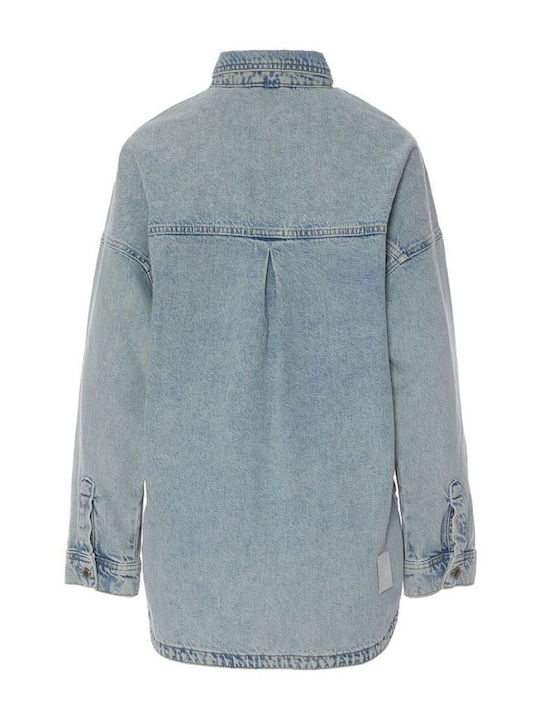 Γυναικείο Ανοιχτο Μπλε Denim Overshirt