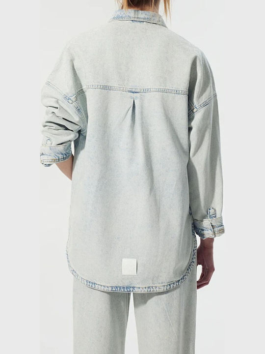 Γυναικείο Ανοιχτο Μπλε Denim Overshirt
