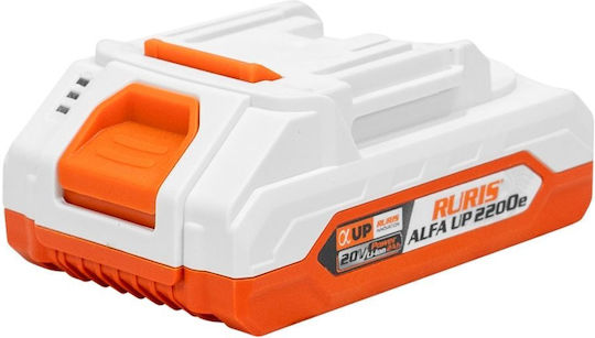 Ruris Werkzeugbatterie 20V mit Kapazität 2Ah