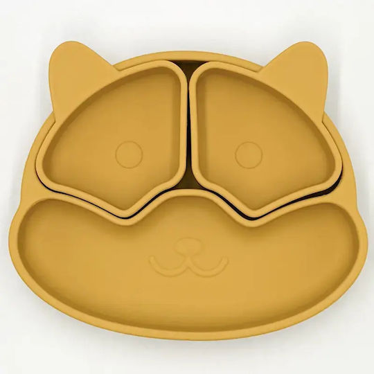 Pandaboo Children's Silicone Food Plate Beige