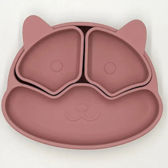 Pandaboo Children's Silicone Food Plate Beige