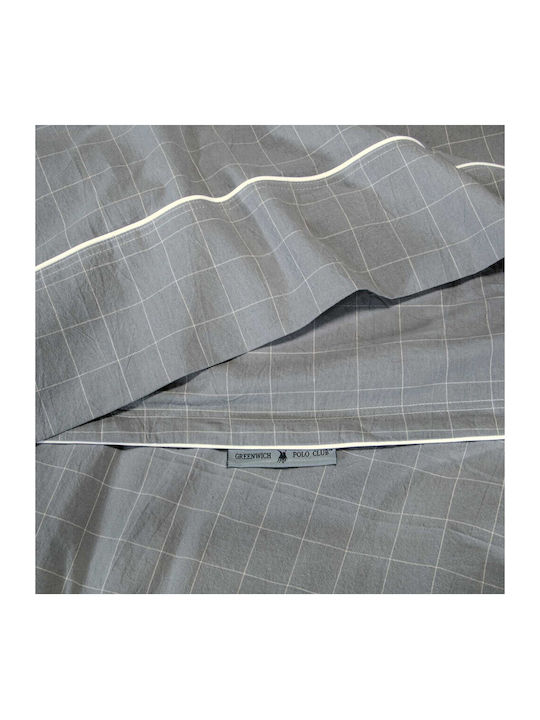 Greenwich Polo Club Essential Bettlaken Set Übergröße 250x270cm Grau 4Stücke