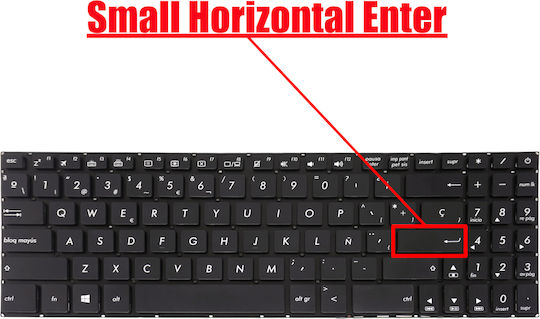 Spanish Laptop Keyboard Asus Vivobook 15 Yx570 X570 X570ub X570ud Yx570z Yx570zd 90nb0ix1-r30300 90nb0ix1-r30080 Asm17b13usj920 Es Without Frame Black Κωδ.40685esnofr
