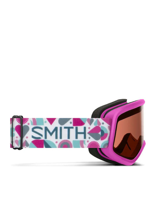 Smith Μάσκα Σκι & Snowboard Ενηλίκων Ροζ με Φακό σε Ροζ Χρώμα