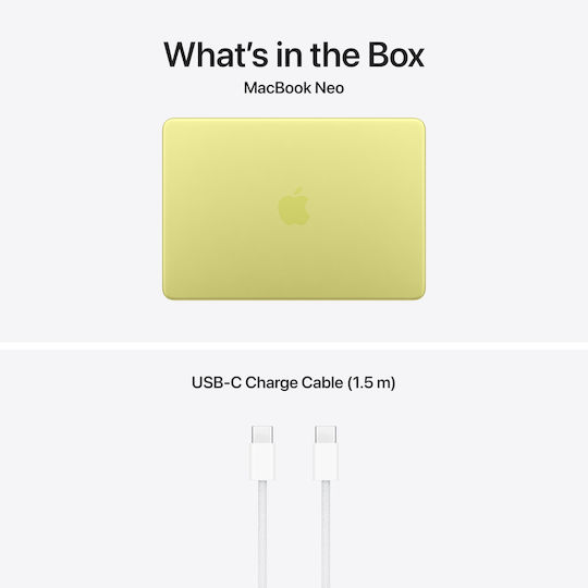 Apple MacBook Neo 13" IPS Retina Display (A18 Pro-6‑Core/8GB/512GB SSD/5‑Core GPU) Citrus (GR Keyboard)
