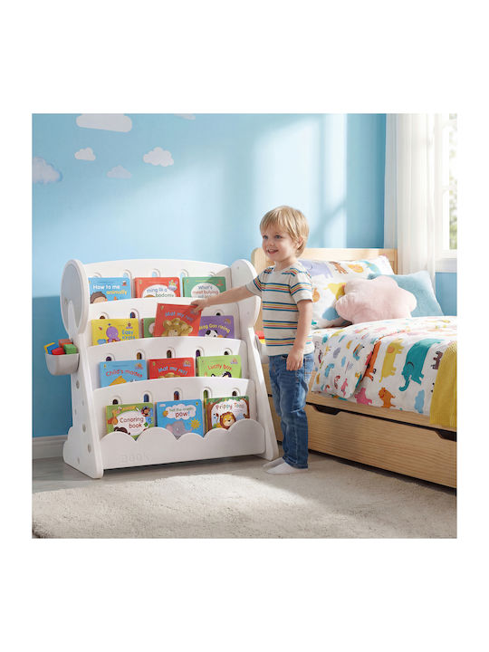 Floor Bookcase Wooden White