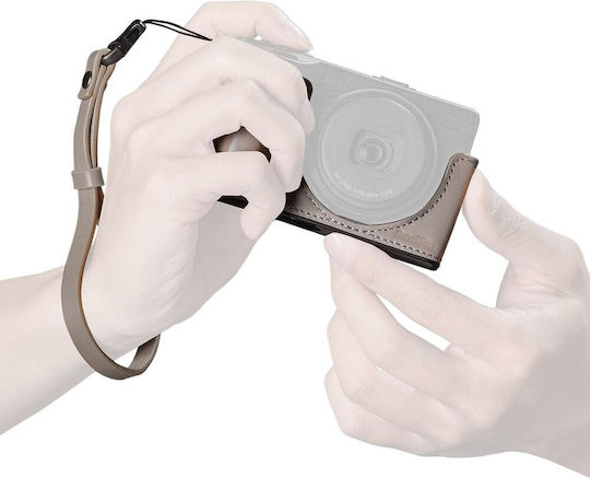 Smallrig Lederriemen Halbfalle Handgelenkriemen Ricoh Gr Iv Grau