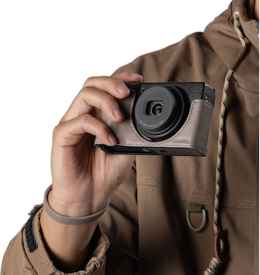 Smallrig Lederriemen Halbfalle Handgelenkriemen Ricoh Gr Iv Grau