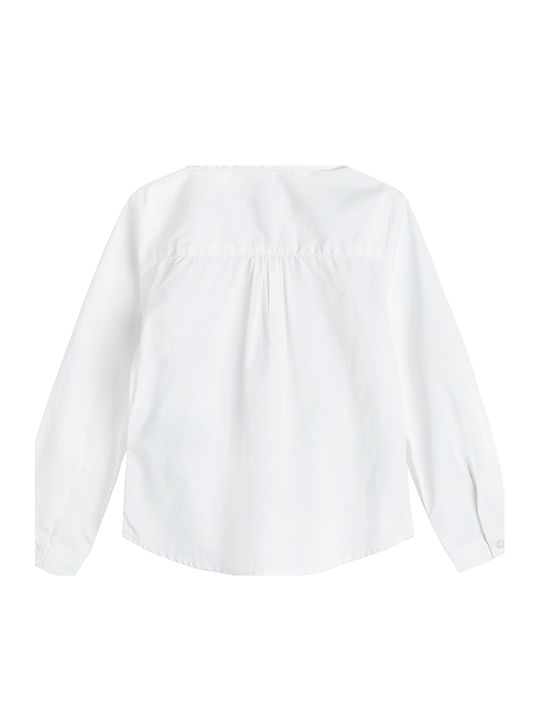 Kids Long-Sleeved White Shirt