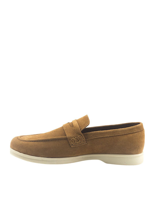 Men's Moccasins In Tabac Brown Colour